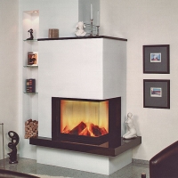 Vysoce elegantní krb z produkce firmy Hark. Římsa, boky a horní plocha jsou vyrobeny ze žuly Naturschwarz. Krb je osazen krbovou vložkou 550/57 H s dvojím spalováním, automatickým zavírání komínové klapky, otevíráním nahoru a černým provedením rámečku. Spaluje dřevo nebo uhelné brikety s účinností 79,5 %. Jmenovitý výkon je 7 kW. Orientační cena bez DPH a omítkových dílů je 130 000 Kč. Vysoce elegantní krb z produkce firmy Hark. Římsa, boky a horní plocha jsou vyrobeny ze žuly Naturschwarz. Krb je osazen krbovou vložkou 550/57 H s dvojím spalováním, automatickým zavírání komínové klapky, otevíráním nahoru a černým provedením rámečku. Spaluje dřevo nebo uhelné brikety s účinností 79,5 %. Jmenovitý výkon je 7 kW. Orientační cena bez DPH a omítkových dílů je 130 000 Kč.