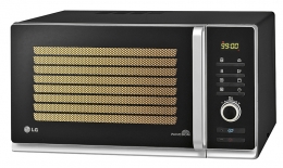 Volně stojící mikrovlnná trouba MH-6387 (LG) s horkovzdušnou troubou (1 000 W), 23 l, maximální výkon 850 W, cena 4 990 Kč (LG ELECTRONICS). Volně stojící mikrovlnná trouba MH-6387 (LG) s horkovzdušnou troubou (1 000 W), 23 l, maximální výkon 850 W, cena 4 990 Kč (LG ELECTRONICS).