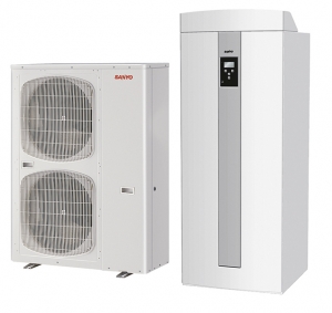 Tepelné čerpadlo vzduch/voda Sanio CO2 Eco 9 kW (CIUR). Tepelné čerpadlo vzduch/voda Sanio CO2 Eco 9 kW (CIUR).