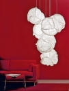 Cloud, polyester, formovatelný a ohnivzdorný, cena od 9 400 Kč (Belux, dodává BULB). Cloud, polyester, formovatelný a ohnivzdorný, cena od 9 400 Kč (Belux, dodává BULB).