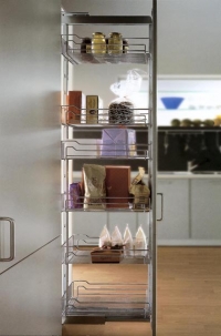 Výsuvný box Hochschrankauszug Dispensa 90 (KESSEBÖHMER) na přehledné ukládání potravin, cena od 13 000 Kč, BeA CS. Výsuvný box Hochschrankauszug Dispensa 90 (KESSEBÖHMER) na přehledné ukládání potravin, cena od 13 000 Kč, BeA CS.