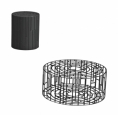 Kovové sedátko/stolek Kub (Moroso, design Nendo), prodává se v čalouněné variantě. Kovové sedátko/stolek Kub (Moroso, design Nendo), prodává se v čalouněné variantě.