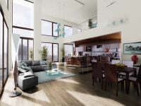 Laminátová podlaha ROOMS, kolekce PENTHOUSE (kolekce extra dlouhých prken), dekor Dub béžový, provedení selské prkno, V-spáry, povrchová úprava - přírodní vzhled dřeva, distribuce v ČR – ASKO a.s., více na www.podlahy-rooms.cz. Laminátová podlaha ROOMS, kolekce PENTHOUSE (kolekce extra dlouhých prken), dekor Dub béžový, provedení selské prkno, V-spáry, povrchová úprava - přírodní vzhled dřeva, distribuce v ČR – ASKO a.s., více na www.podlahy-rooms.cz.