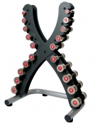 Činky Escape X Rack (Escape Fitness Ltd.), materiál poniklovaná ocel, praktický držák, rozměry 64 × 93 × 134 cm, cena 15 409 Kč (3D FITNESS). Činky Escape X Rack (Escape Fitness Ltd.), materiál poniklovaná ocel, praktický držák, rozměry 64 × 93 × 134 cm, cena 15 409 Kč (3D FITNESS).