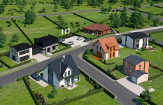 V rámci první etapy byl v Nehvizdech dokončen soubor šesti domů, které se liší velikostí, dispozicí i stylem. V rámci první etapy byl v Nehvizdech dokončen soubor šesti domů, které se liší velikostí, dispozicí i stylem.
