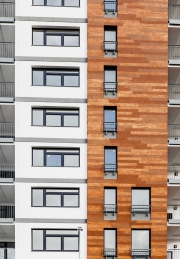 Bytový dům z projektu Nad Přehradou, Praha (foto Tomáš Malý) Bytový dům z projektu Nad Přehradou, Praha (foto Tomáš Malý)