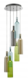 Vibrant, chrom a barvené sklo, výška 120 cm, vyrábí Searchlight, www.elampa.cz Vibrant, chrom a barvené sklo, výška 120 cm, vyrábí Searchlight, www.elampa.cz