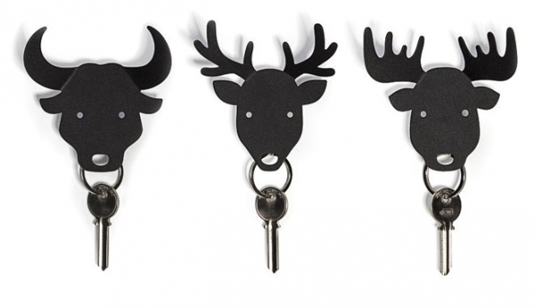 Magnetický věšák na klíče Moose, Deer a Bull, 8,7 x 9,4 x 4,7 cm, Qualy, www.naoko.cz Magnetický věšák na klíče Moose, Deer a Bull, 8,7 x 9,4 x 4,7 cm, Qualy, www.naoko.cz