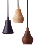 3. Závěsná LED lampa Blossom, mořený dub/tkanina, Ø 8,5 cm, Applicata, cena 1 815 Kč, www.trendyliving.dk  3. Závěsná LED lampa Blossom, mořený dub/tkanina, Ø 8,5 cm, Applicata, cena 1 815 Kč, www.trendyliving.dk