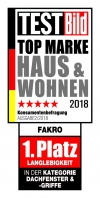 FAKRO, světová dvojka na trhu střešních oken, bylo oceněno v žebříčku TOP MARKE HAUS & WOHNEN 2018. Výrobky FAKRO si získaly uznání mezi tisíci německých uživatelů. Firma FAKRO získala první místo v kategorii Střešní okna za „Životnost výrobku“. Průzkum byl realizován magazínem TESTBild ve spolupráci s firmou Statista, která provádí analýzy trhu. FAKRO, světová dvojka na trhu střešních oken, bylo oceněno v žebříčku TOP MARKE HAUS & WOHNEN 2018. Výrobky FAKRO si získaly uznání mezi tisíci německých uživatelů. Firma FAKRO získala první místo v kategorii Střešní okna za „Životnost výrobku“. Průzkum byl realizován magazínem TESTBild ve spolupráci s firmou Statista, která provádí analýzy trhu.
