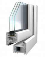 Řez profilem okna VEKA SOFTLINE 82 MD